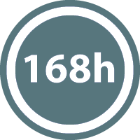 168h